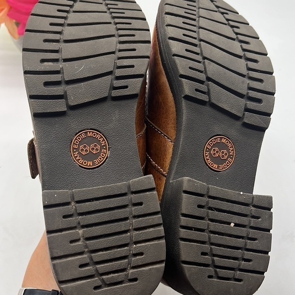 Eddie Moran Brown leather monk Show Sz 6.5 em304. MCL0995B - Picture 7 of 11